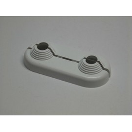 Simplex Double Rosette Plastic Flat Design 10 - 22 mm (Set of 2)