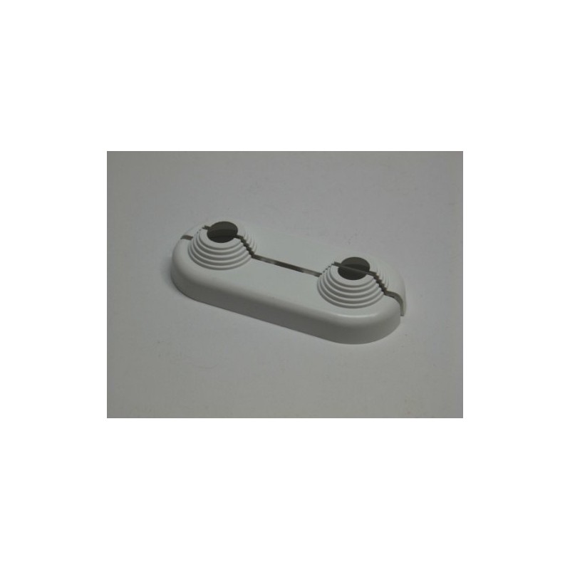 Simplex Double Rosette Plastic Flat Design 10 - 22 mm