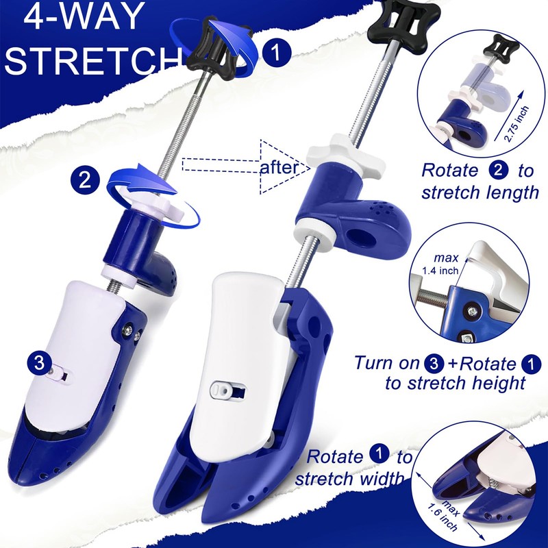 UNIKOO Shoe Stretcher, Professional Shoe Stretchers Wide Feet for Men