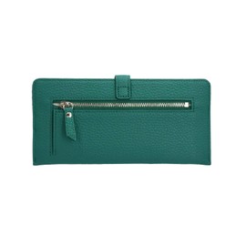 Atelier Nu64-101 Women's Long Wallet, Thin, 0.2 inch (5 mm), Thickness, Smaller, Genuine Leather, Italian Leather, Spring Wallet, Toyooka Wallet, Cashless, Gift, Present, Brand,, green