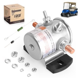 10L0L Golf Cart 36 Volt Continuous Duty Solenoid Relay with Resistor & Solenoid Diode for EZGO Electric Models,Upgrade Mount Bracket, Copper Coil, OEM # 27855G01, 11761G1, 27855G02,31680G1