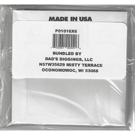 ERNIE BALL SIX PACK OF CUSTOM GAUGE 16-1016 - .016 Plain Steel Custom Bundled by Dad's Diggings, LLC