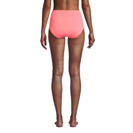 Lands' End Womens Chlorine Resistant High Waisted Bikini Bottoms Control Wood Lily Regular 10