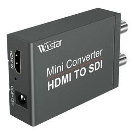 Wiistar HDMI to SDI(SD-SDI/HD-SDI/3G-SDI) Converter Mini HDMI 2 Input to SDI 2 Output Support 720P and 1080P (HDMI to SDI)