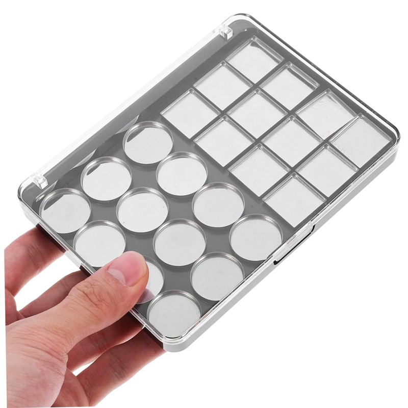 Ipetboom 2pcs Empty Magnetic Eyeshadow Palette Portable Makeup Palette Case