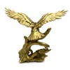 DESHINTKE Large Golden Eagle Resin Ornaments, Soaring Eagle Modern Home