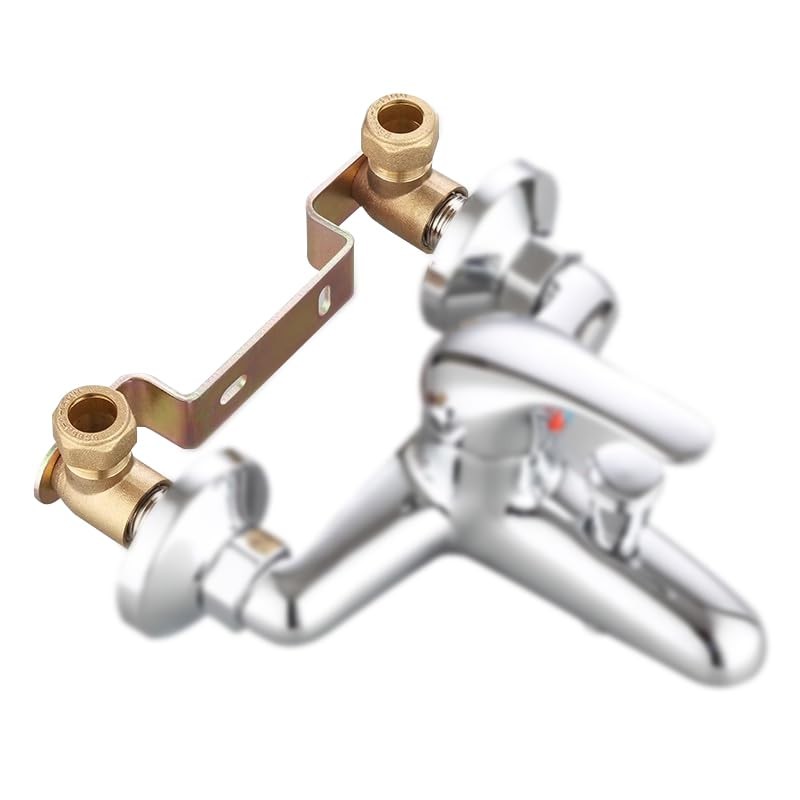 OMOTOOL Concealed Shower Faucet Wall Bracket Positioner Connector 15mmx1/2'' for