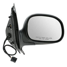 TRQ Right Mirror Power without Heat with Chrome Cover Passenger Side Compatible with 1998-2002 Ford Expedition Lincoln Navigator FO1321161