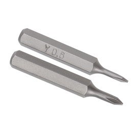 uxcell Phillips Bits 6pcs 5/32 Inch Hex Shank Cross PH000 and Y0.6 Screwdriver Bit Set 28mm Length S2 Screw Driver Kit Tools