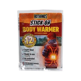 HotHands Stick-On Body Warmer, Super-Sized, Air Activated, Up to 12 Hours of Heat, Individually Packed (Pack of 20)