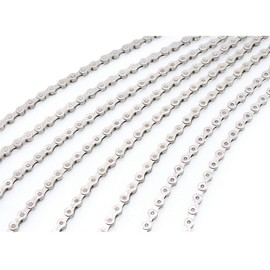 VOANZO Bicycle Chain, Electroplated Silver Rust-proof Mountain Road Bike Chain, 10 Speed