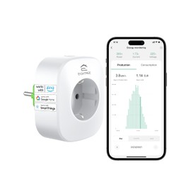 Eightree Smart WLAN Steckdose mit Strommessung EIGHTREE, Stromz?hler fr Balkonkraftwerk Steckdose Bidirektionale Messung von Stromverbrauch&Erzeugung in Mini-PV WLAN Steckdose fr Balkonkraftwerken Nur 2.4G
