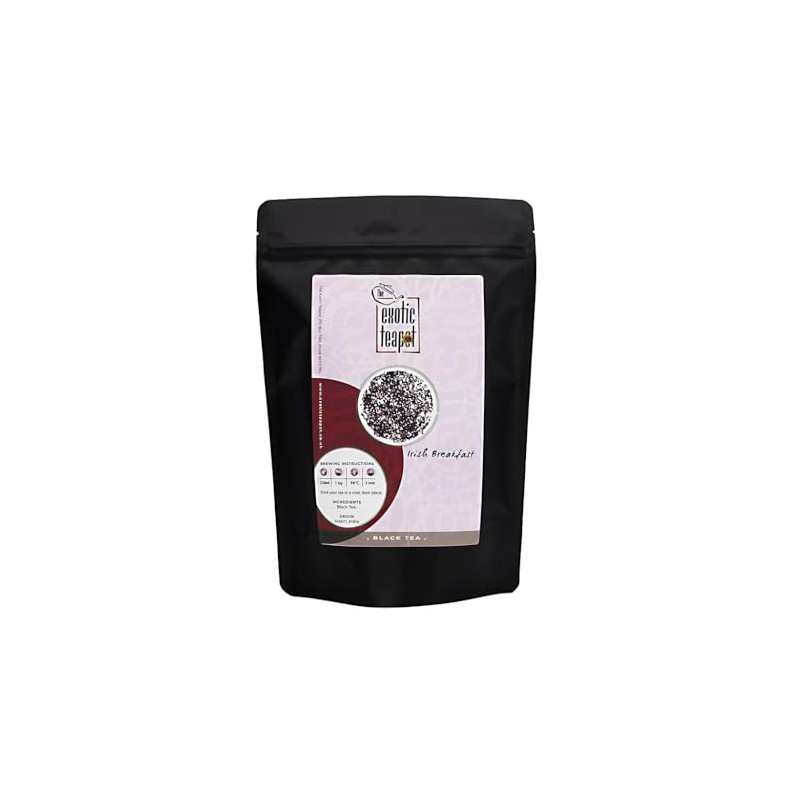The Exotic Teapot – Irish Breakfast Tea, 200g Pouch, Bold