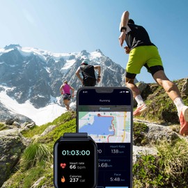 Motorola Moto Watch 70 - Health and Fitness Bluetooth Smartwatch for Every Day Wear, Advanced Health Features, Up to 10 Days Battery Life - Compatible with Android and iOS, Phantom Black