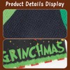 Thyonta Christmas Grinch Table Runner Linen Print Cartoon Table Flag