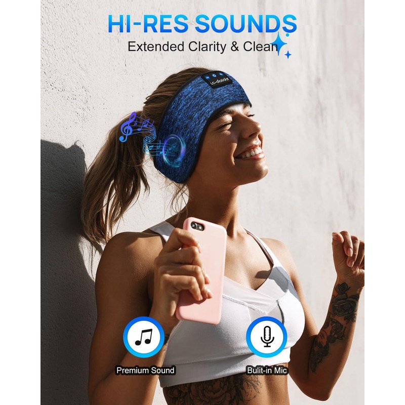 LC-dolida Auriculares para dormir, diadema con Bluetooth, auriculares inalámbricos