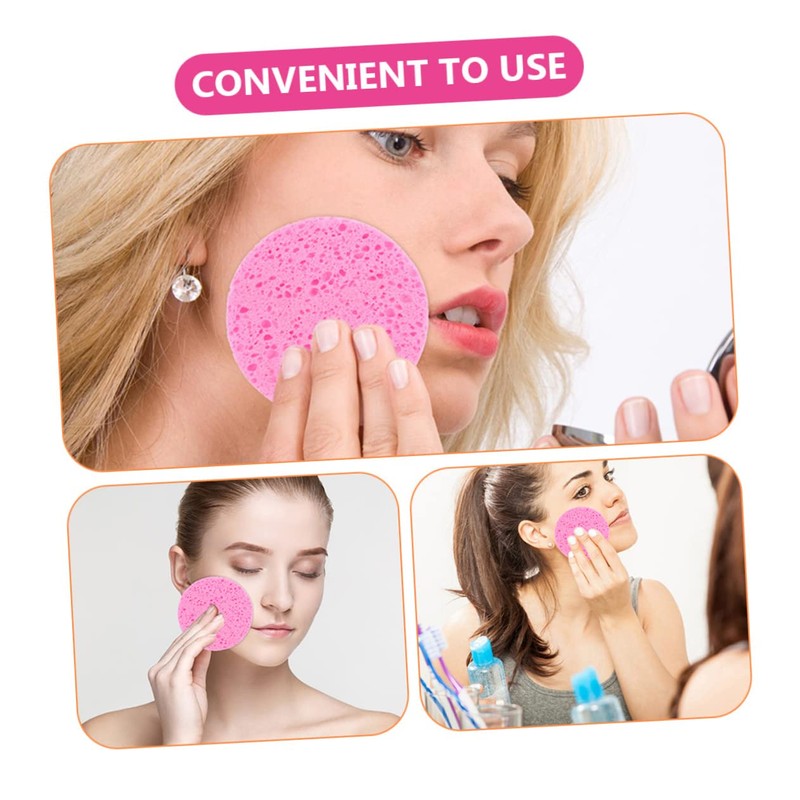 Baluue 20pcs Facial Makeup Remover Pads Soft Skin-friendly Sponges for