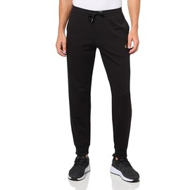 Armani Exchange Men's A|x Black and Gold Joggers, Medium