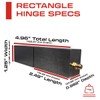 Sidco Supply 5” Inch Weldable Rectangle Hinges – Heavy Duty
