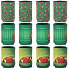 Nuanchu 12 Pcs Football Can Cooler Sleeves Collapsible Beer Drink