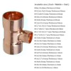 Tee Copper Reducer 3 Way Brass Pipe Pipe Assembly Welding