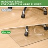 100pointONE Crystal Clear Office Chair Mat for Hardwood Floor, 1/8"