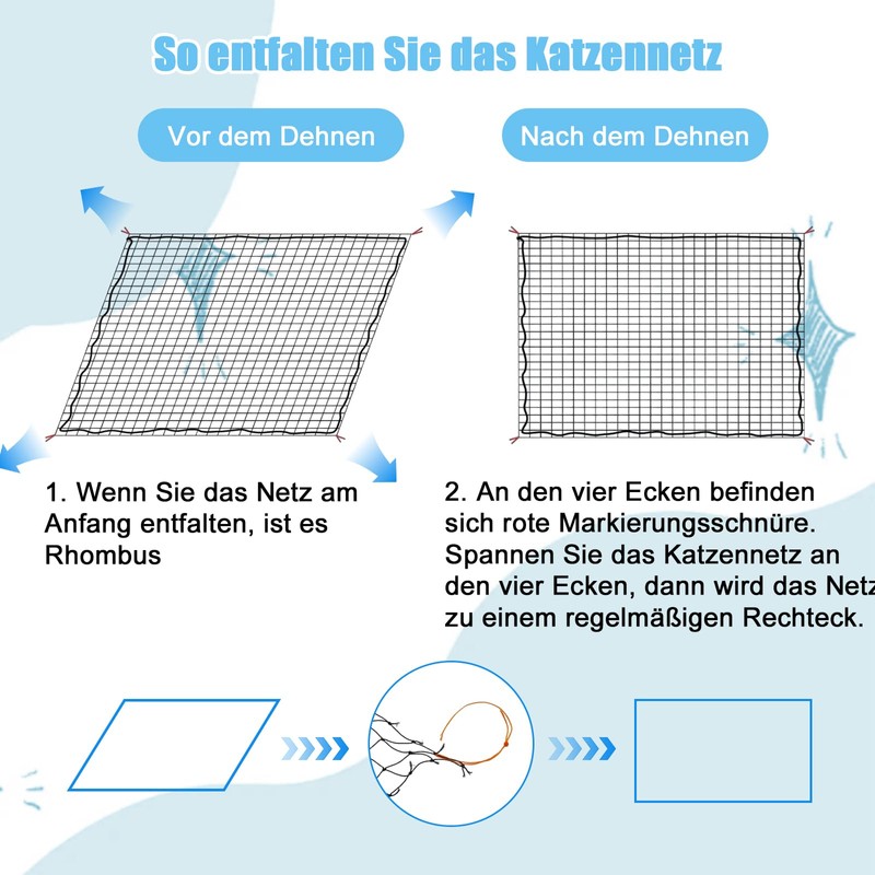 SUCCEFORT Cat Net for Balcony, 3 x 4 m Cat