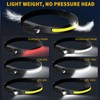Lumen Light Headlamp - Lightweight Wearable Headlamp, Red and White