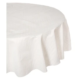Hotel Quilted Peva Table Pad, 70-Inch, White/Red