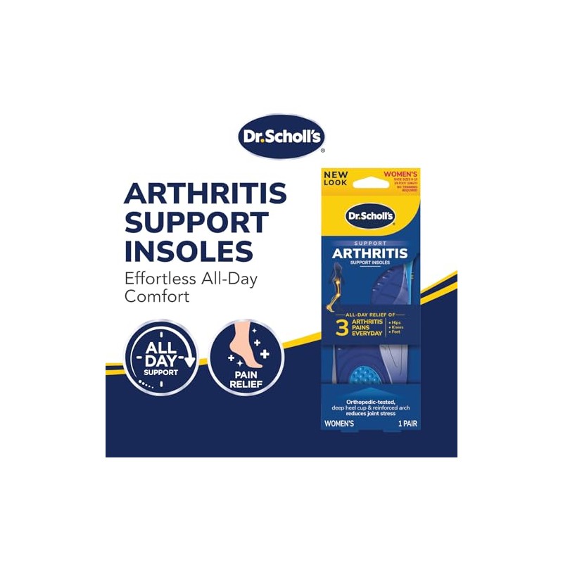 Plantillas de apoyo para artritis Dr. Scholl's, para mujer, 1
