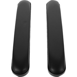 EXCEART Wheelchair Armrest Pads 2 Pcs Black 33.40X5.10X3.00cm