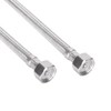 Heable Pair of Flexible Pipes for Bathroom/Kitchen/Toilet Taps British Standard