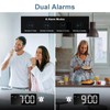 Ankilo Digitaler Wecker, Schlafzimmer Wecker, Große LED-Anzeige Nachttisch Wecker, Plug-in