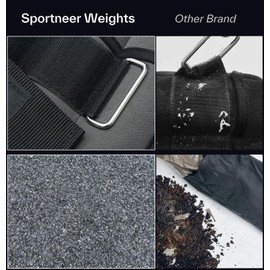 Sportneer Adjustable Ankle Weights 1 Pair 2 4 6 8 10 Lbs Leg Weight Straps for Women Men kids, Weighted Ankle Weights Set for Gym, Fitness, Walking, Jogging,1-5 lbs Each, 2 Pack 2-10 lbs, Dark Grey