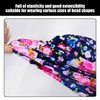 JTMKYO 3 Pieces Of Colorful Printed Swimming Caps, Women'S Elastic