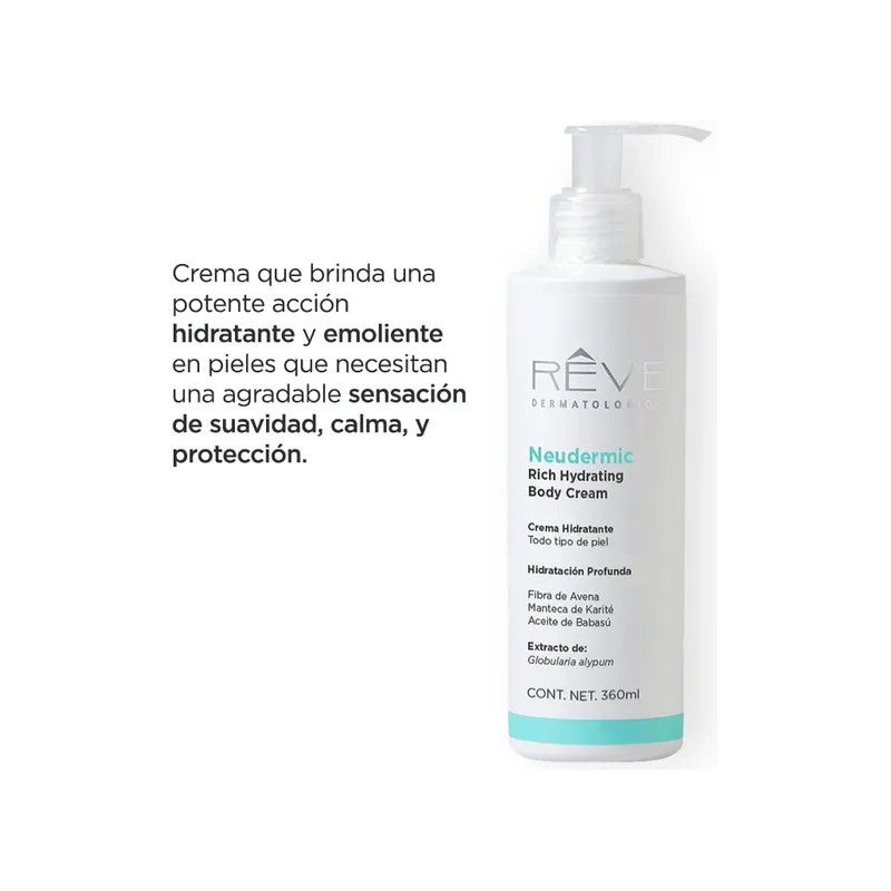 Reve Neudermic Crema Hidratación Profunda Corporal 360ml