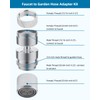 Hibbent Faucet to Garden Hose Adapter Kit, Sink Hose Attachment