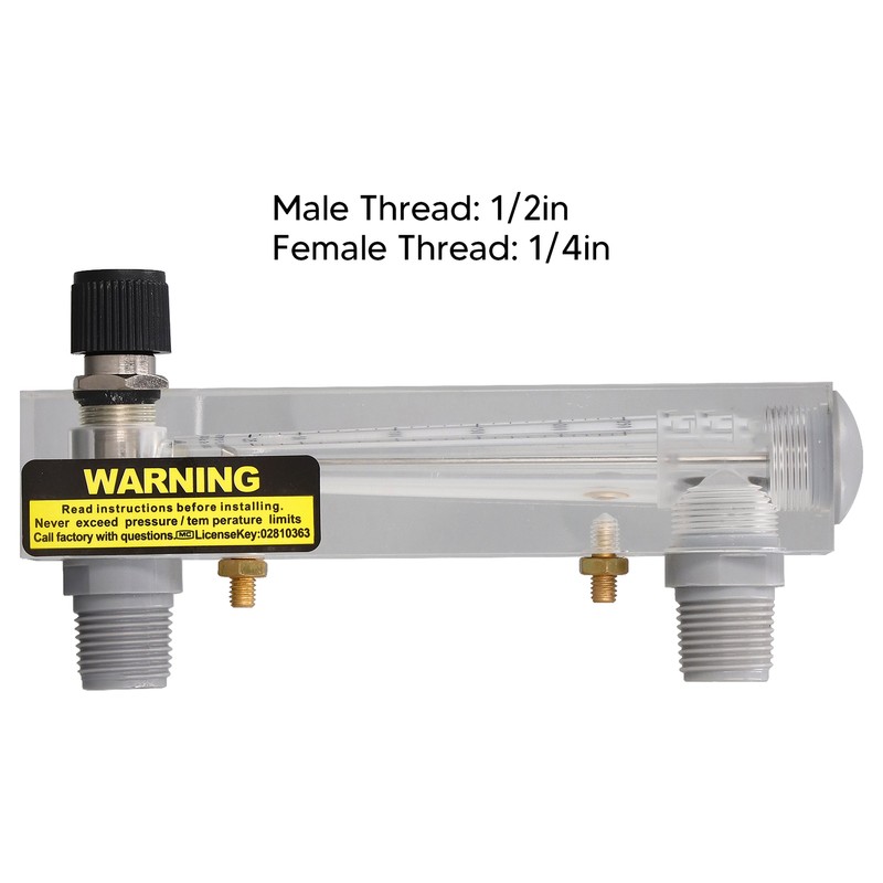 Panel Flowmeter Adjustment Large Measurement Range High Accuracy Transparent Acrylic