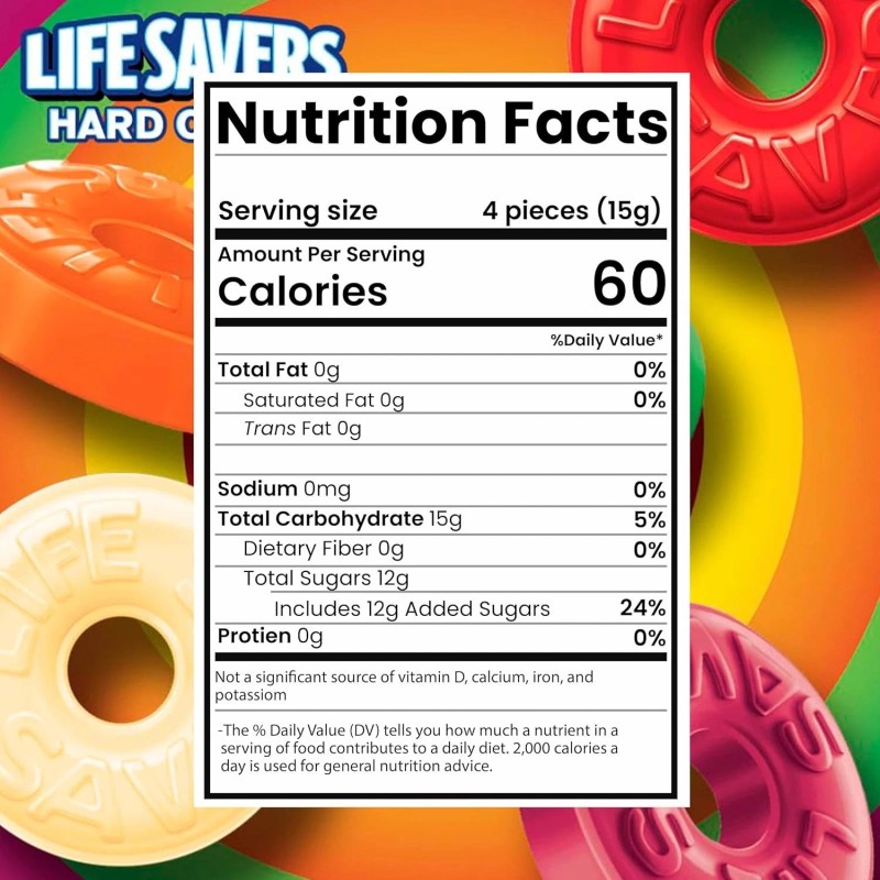 Life Savers 5 Flavors, Assorted Fruit Flavored, Bulk Hard Candy