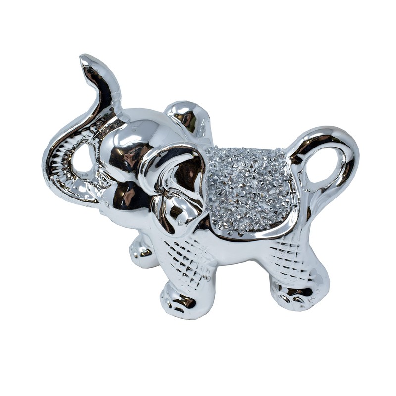 Amazing Gift Crystal Crown Set of 3 Crushed Diamond Elephant