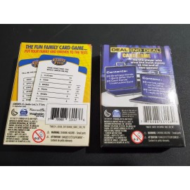 Spin Master Deal or No Deal & Family Feud Card Games, 1 of Each Game for Family Enjoyment