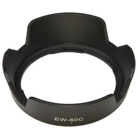 F-Foto EW-60C Lens Hood (For Canon EF-S 18-55mm IS Lens Compatible, Compatible with Japanese Company) C-EW60C