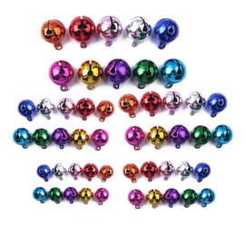Solxion Colorful Bells, Crafts, Cute Bells, Accessories, Parts, Event Christmas Ornaments, Decorations, DIY (0.4 inches (10 mm), 0.5 inches (12 mm), 0.6 inches (14 mm), 0.6 inches (16 mm), 0.7 inches