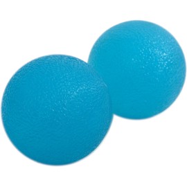 Schildkröt Anti-Stress Therapy Balls, Pack of 2, Blue, Yellow Balls, Hand Press Balls, Grip Strength Training Balls, Grip Balls, Finger Trainer Set, 960118