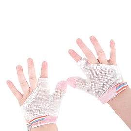 Thumb Sucking Guard for Kids with Finger Sucking Guard Gloves to Stop Thumb Sucking Deterrent Gloves for Ages 6 Months to 8 Years (Pink, L)