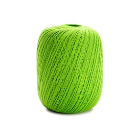 Circulo Clea Yarn - Fine Size 10-8/2 Mercerized Cotton Thread for Crochet & Weaving - 5.3 oz, 1094 yds - Soft Touch, Color: 5203 - Greenery