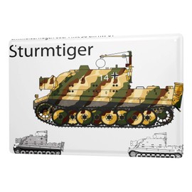Tin Sign Retro Motif Panzer Sturm Tiger