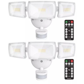 Ustellar 2 Pack 55W LED Security Lights Motion Sensor Light Flood Lights Outdoor