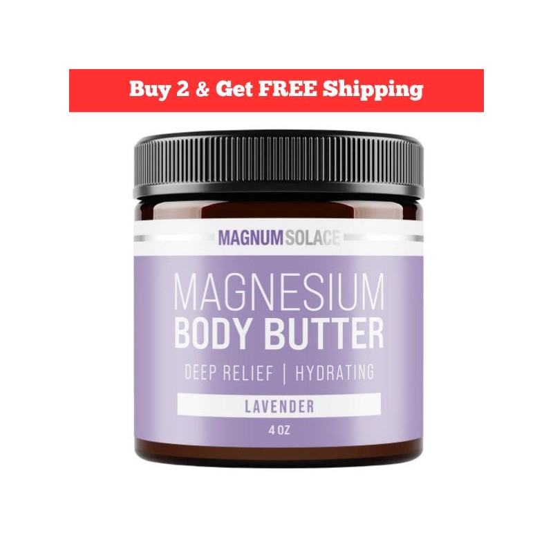 Magnesium Body Butter for Women & Men – Lightly Scented