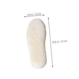TOVINANNA 4 Pairs Wool Boot Insoles Women Warm Inserts Sole Pads for Winter Shoes